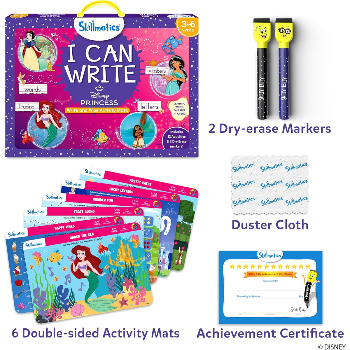 Write & Wipe - I Can Write Disney Princess