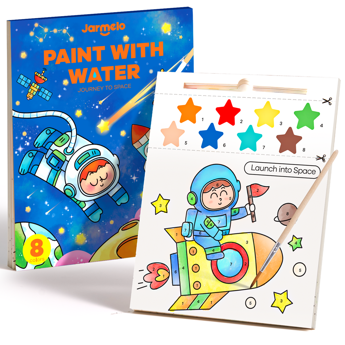 Jarmelo - Paint with Water Books - Exploring Space