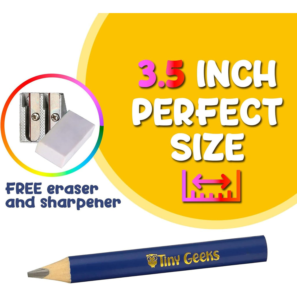 Tiny Geeks - Jumbo Pencils - Set of 12