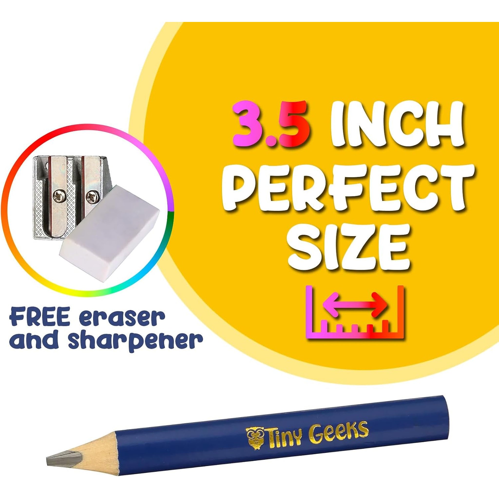 Tiny Geeks - Jumbo Pencils - Set of 12