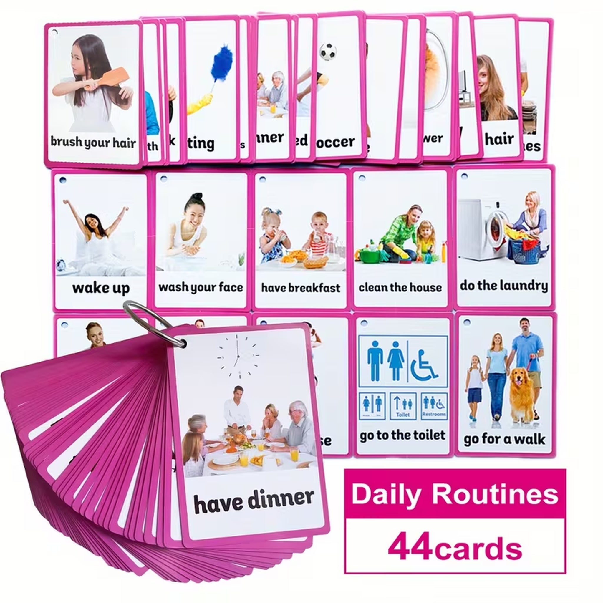 Daily Routines Flashcards