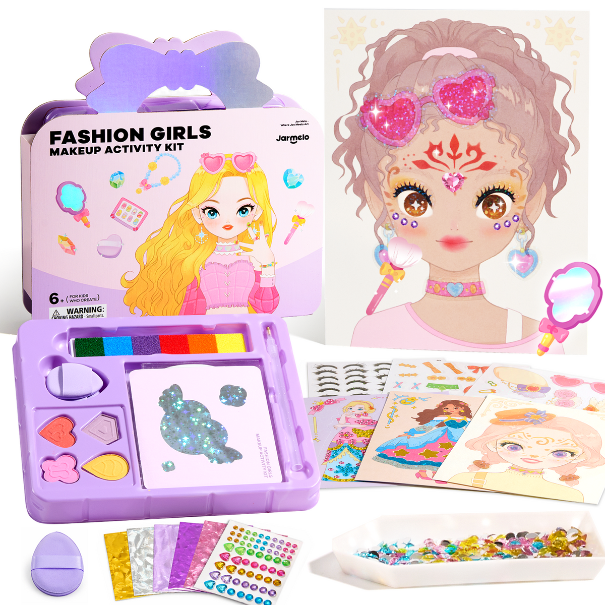 Jarmelo - Fashion Princess 6-in-1 Makeup & Craft Activity Book