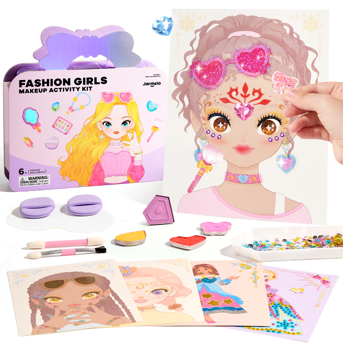 Jarmelo - Fashion Princess 6-in-1 Makeup & Craft Activity Book