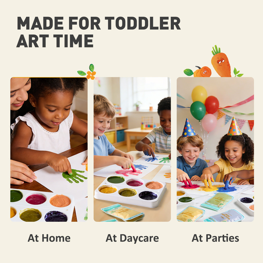 Jarmelo - Washable Finger Paints Powder (10 Ct.)