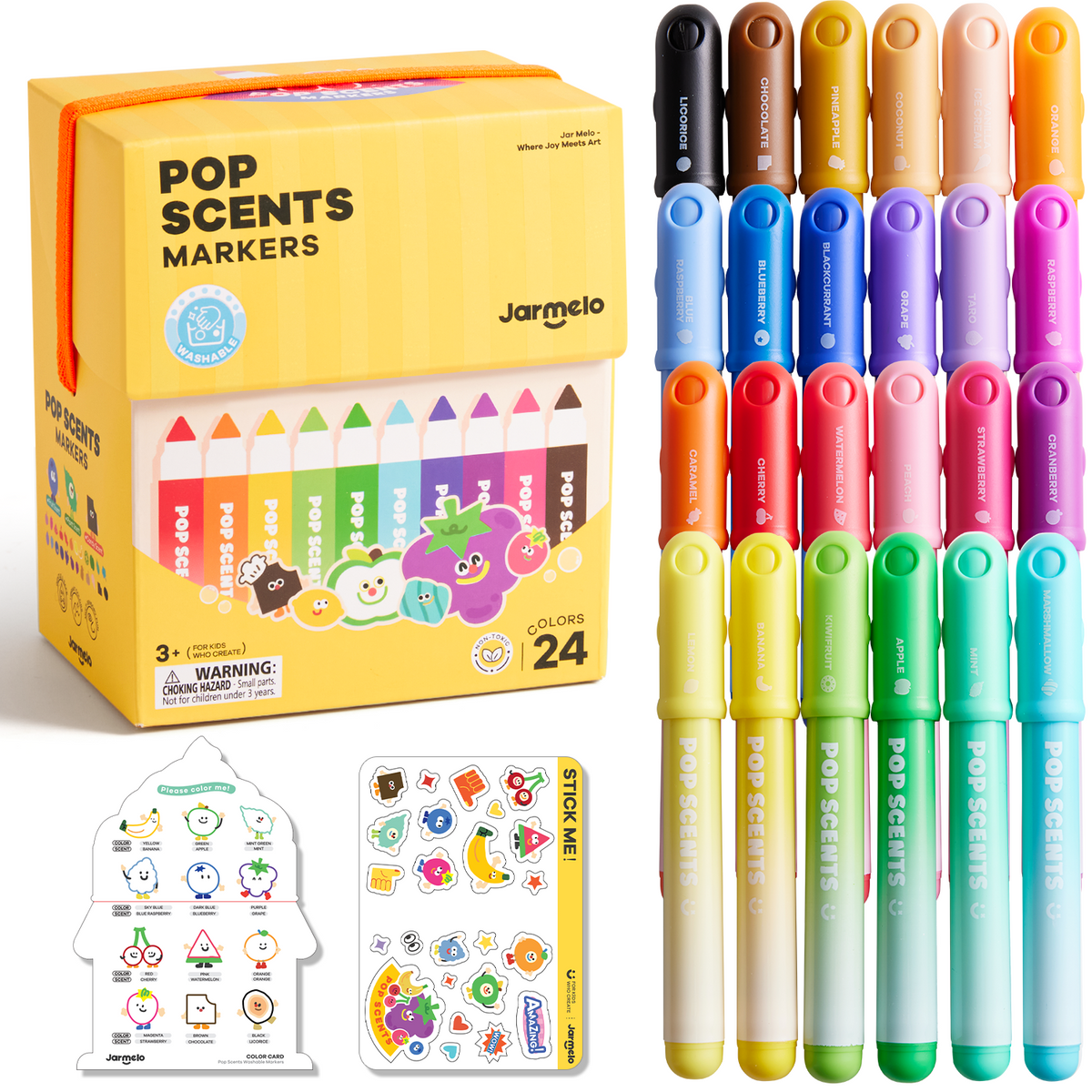 Jarmelo - Scented Washable Markers (24 Ct.)