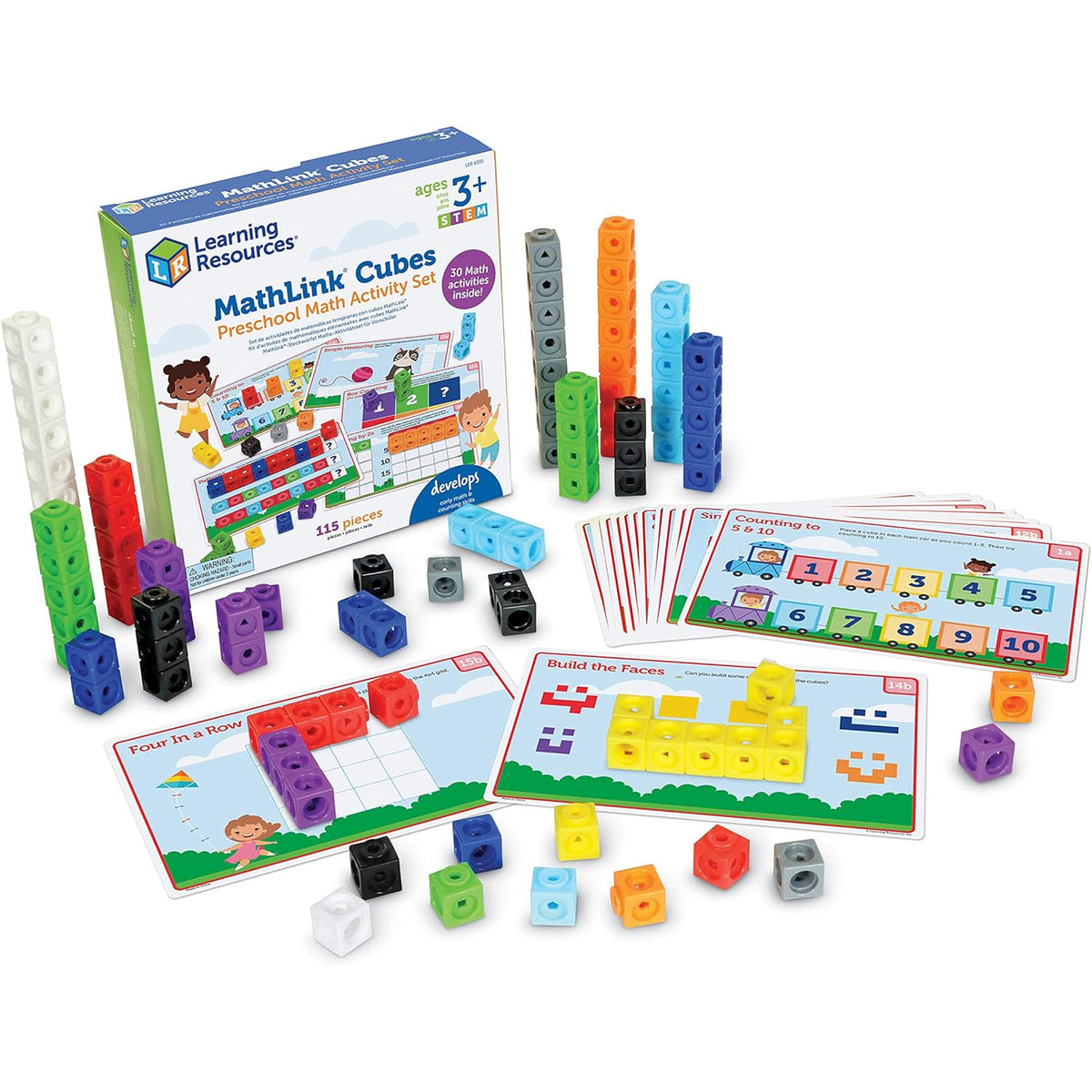 LR - MathLink Cubes Preschool Math Activity Set