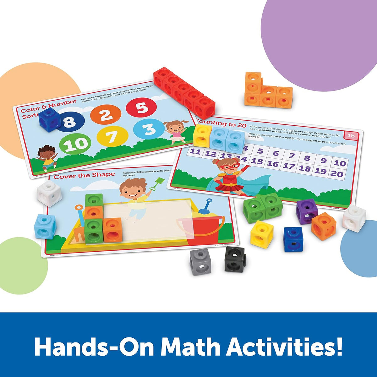 LR - MathLink Cubes Preschool Math Activity Set