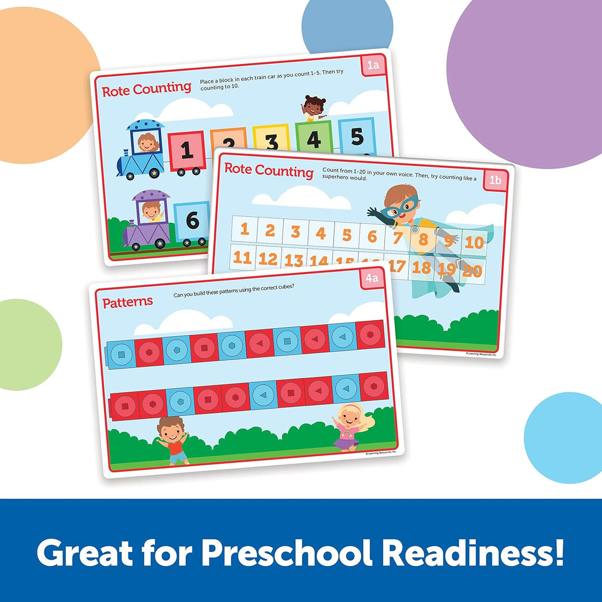 LR - MathLink Cubes Preschool Math Activity Set