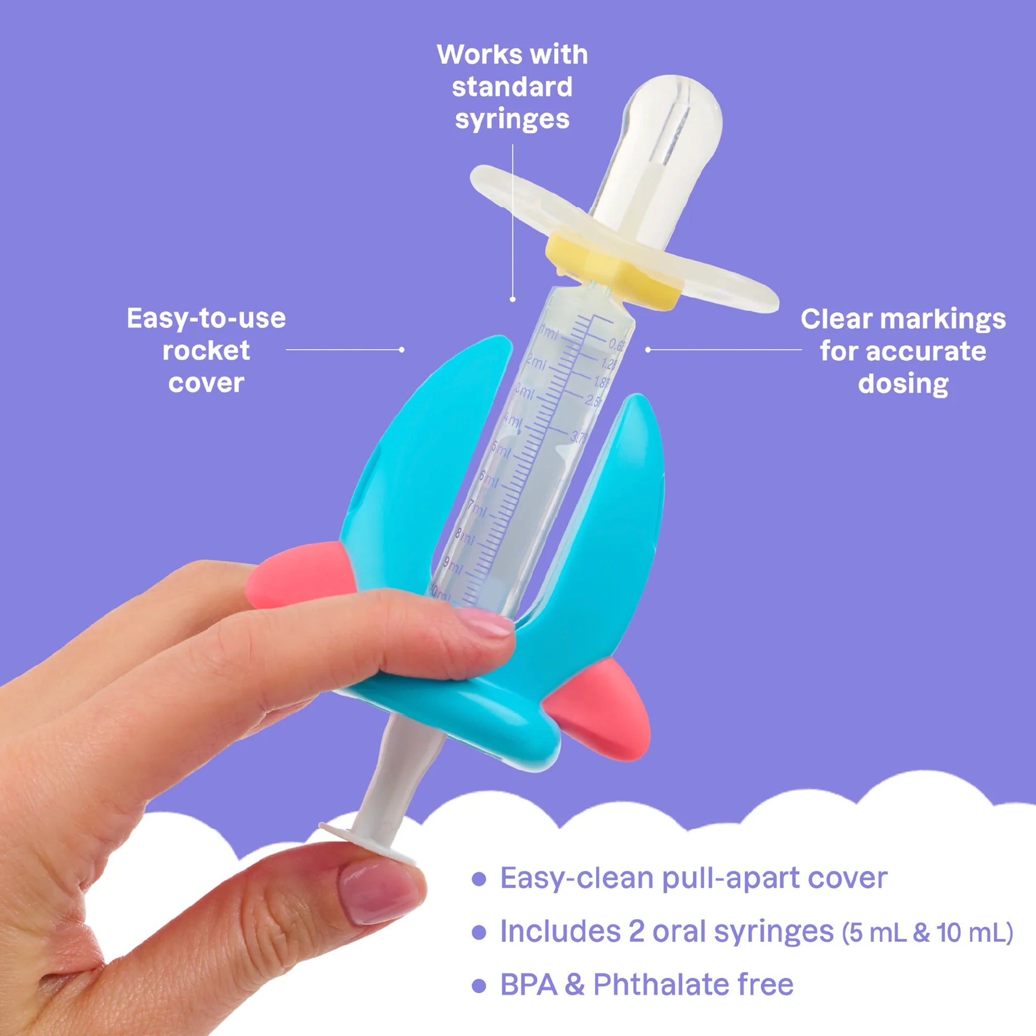 Medicine Dispenser for Babies & Toddlers – Riley the Rocket