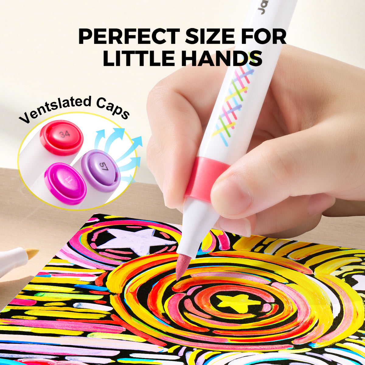 Jarmelo - Super Washable Blendable Markers (12 Ct.)