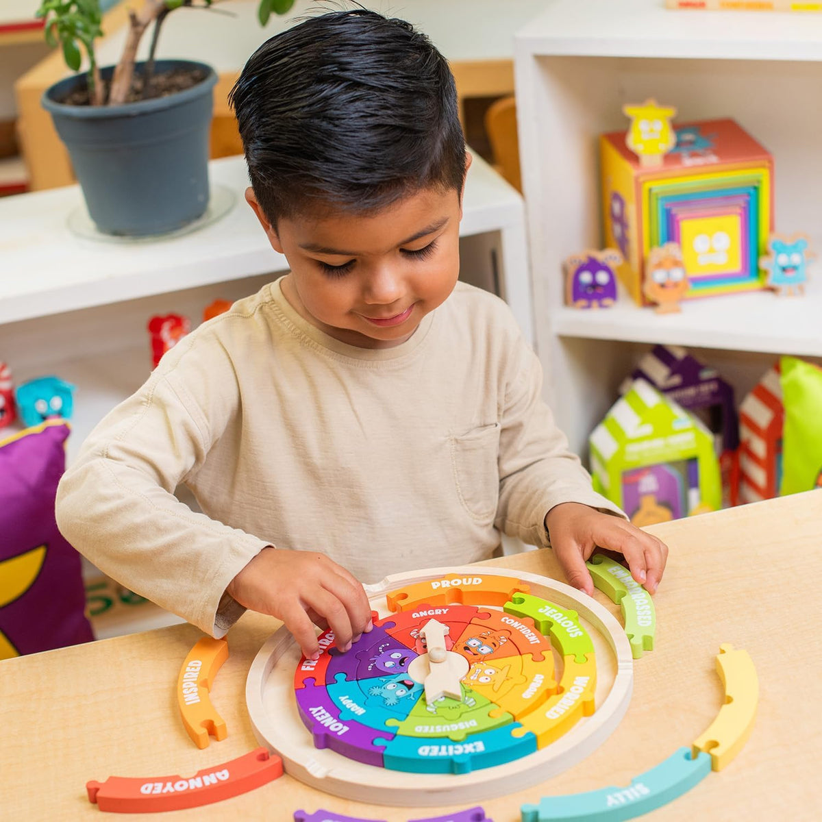 My Emotions Wheel - Emotional Intelligence, Mindfulness, and Learning Toy