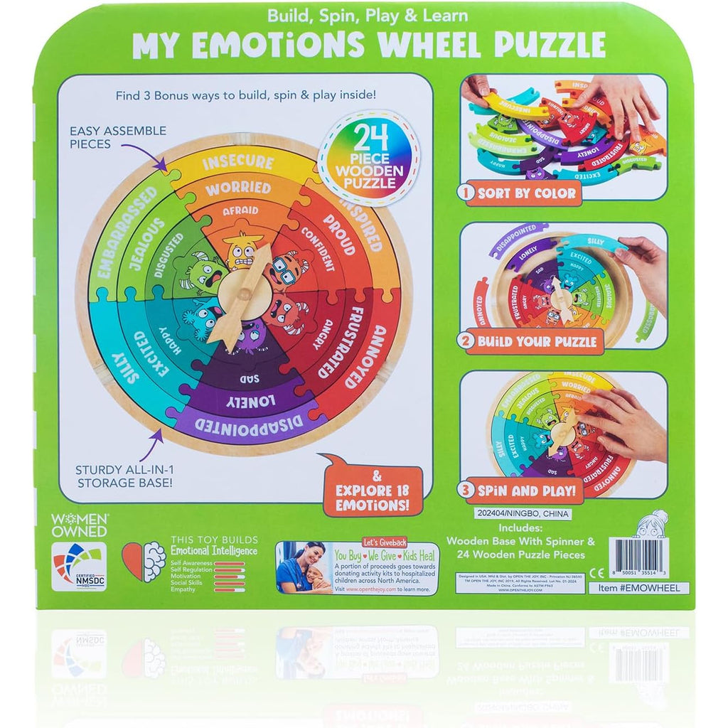My Emotions Wheel - Emotional Intelligence, Mindfulness, and Learning Toy