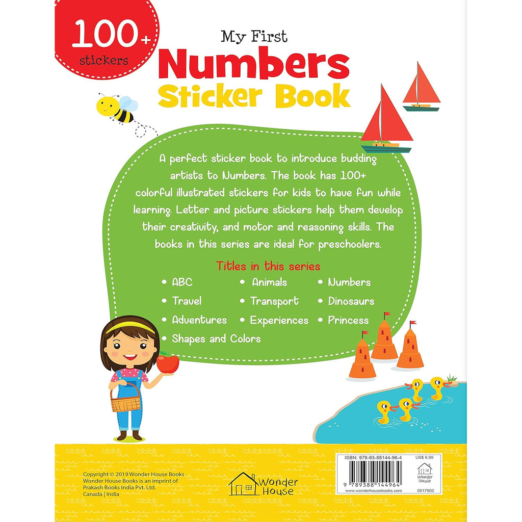 My First Numbers Sticker Book  Exciting Sticker Book With 100 Stickers