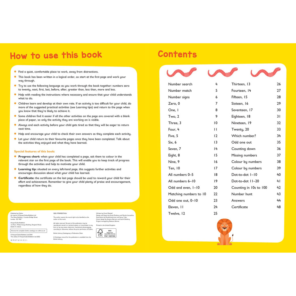 Collins - Numbers Bumper Book Ages 3-5