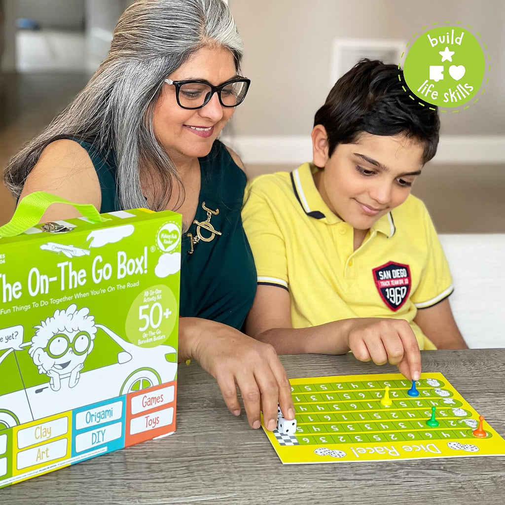 On The Go Box, Road Trip Travel Games Activity Box