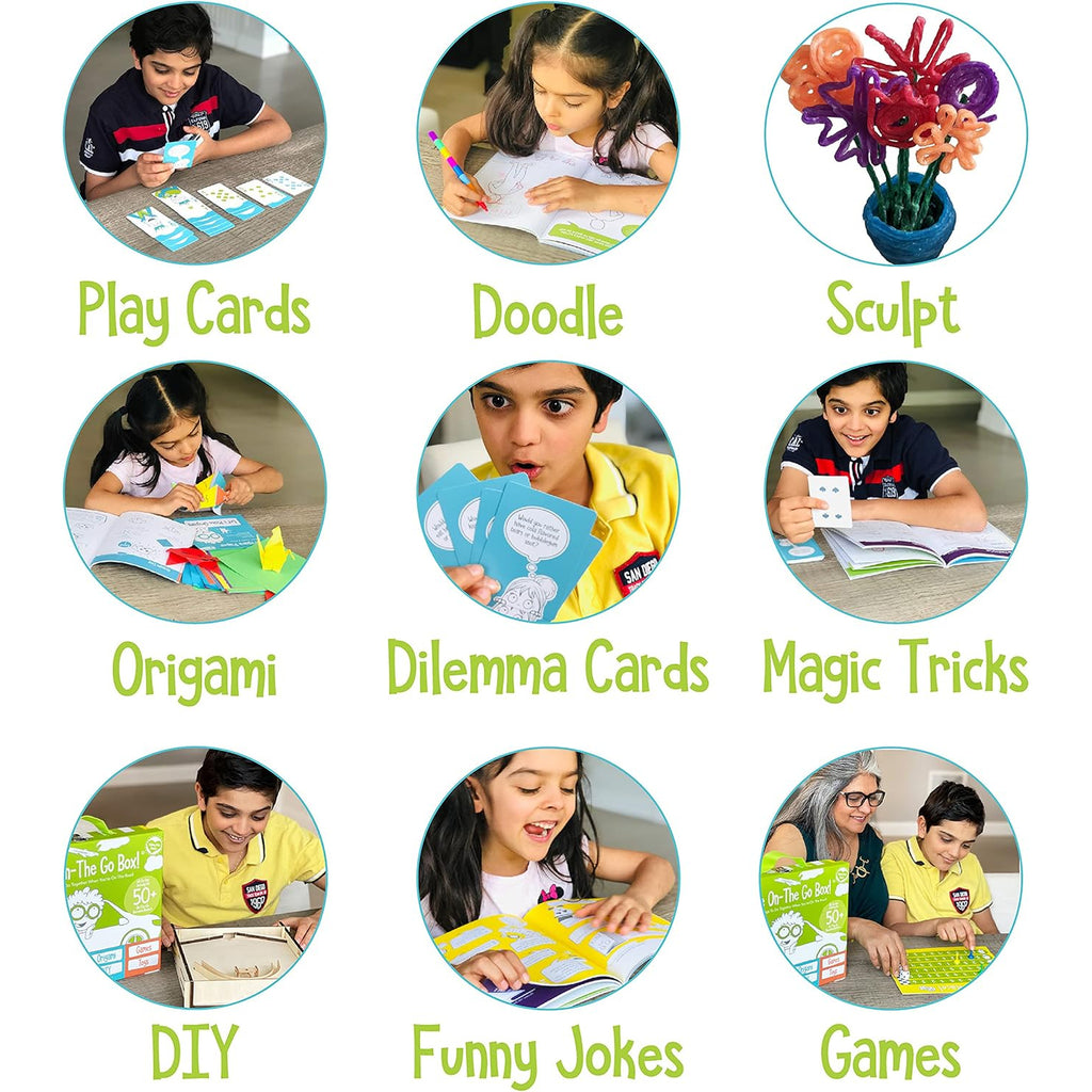 On The Go Box, Road Trip Travel Games Activity Box