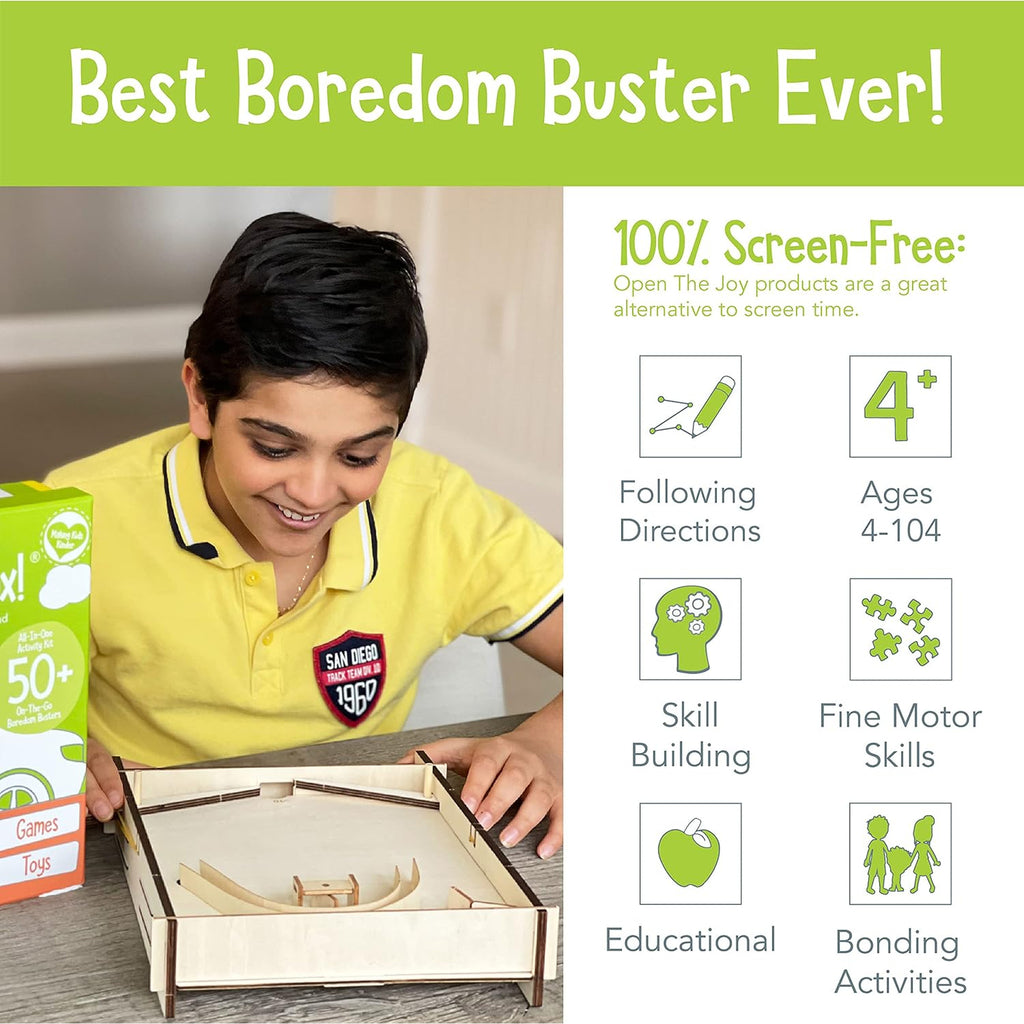 On The Go Box, Road Trip Travel Games Activity Box
