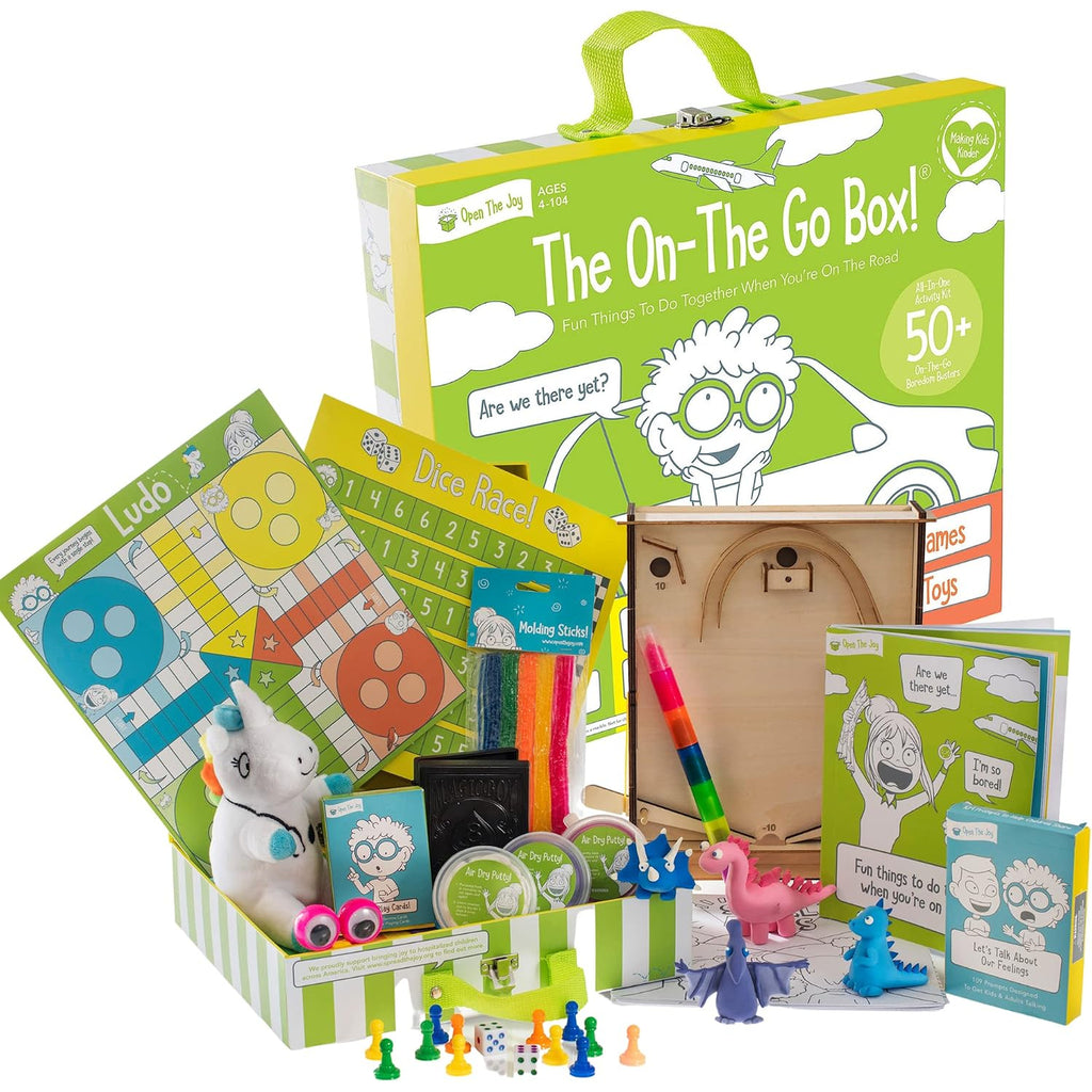On The Go Box, Road Trip Travel Games Activity Box