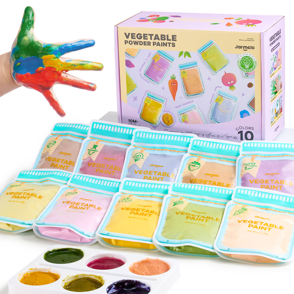 Jarmelo - Washable Finger Paints Powder (10 Ct.)