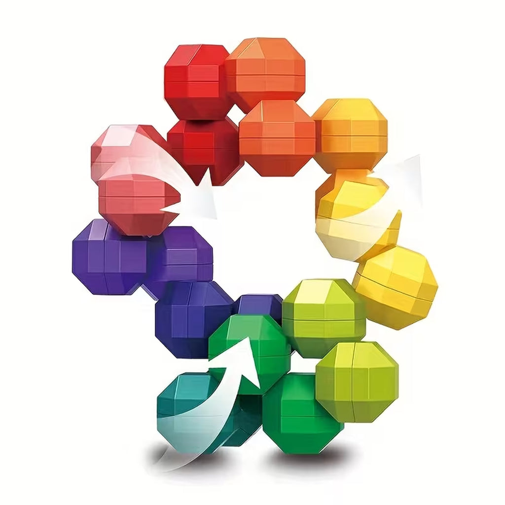 Plastic Toy Magic Cube, 3D Puzzle DIY Educational