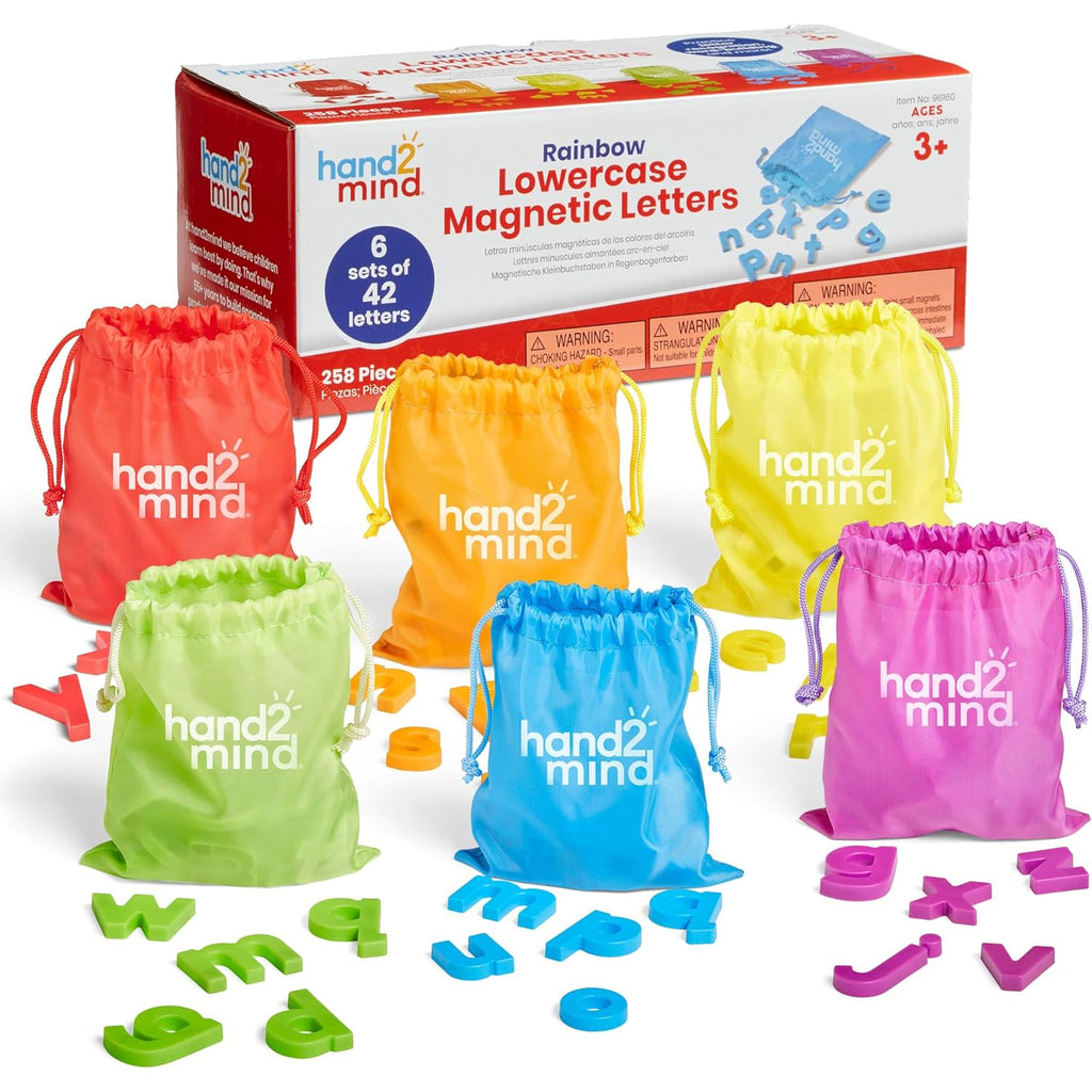 hand2mind - Rainbow Lowercase Magnetic Letters
