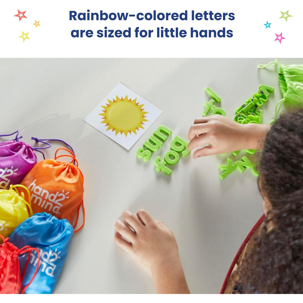 hand2mind - Rainbow Lowercase Magnetic Letters