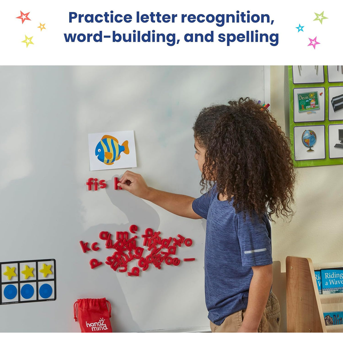 hand2mind - Rainbow Lowercase Magnetic Letters