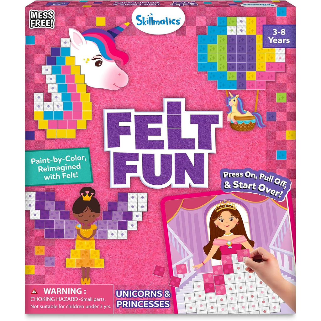 Felt Fun - Reusable Mosaic 3D Craft Kit, 400 Felt Squares