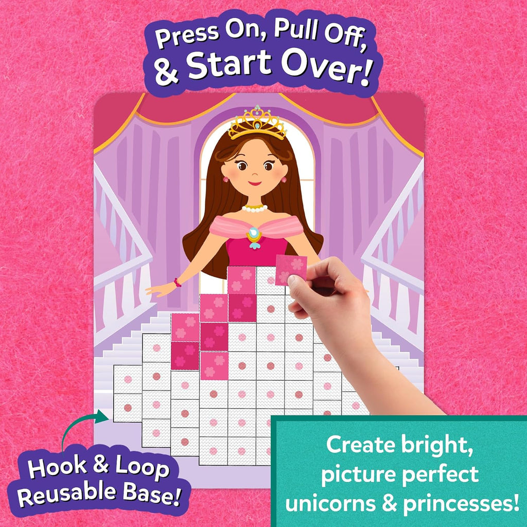 Felt Fun - Reusable Mosaic 3D Craft Kit, 400 Felt Squares