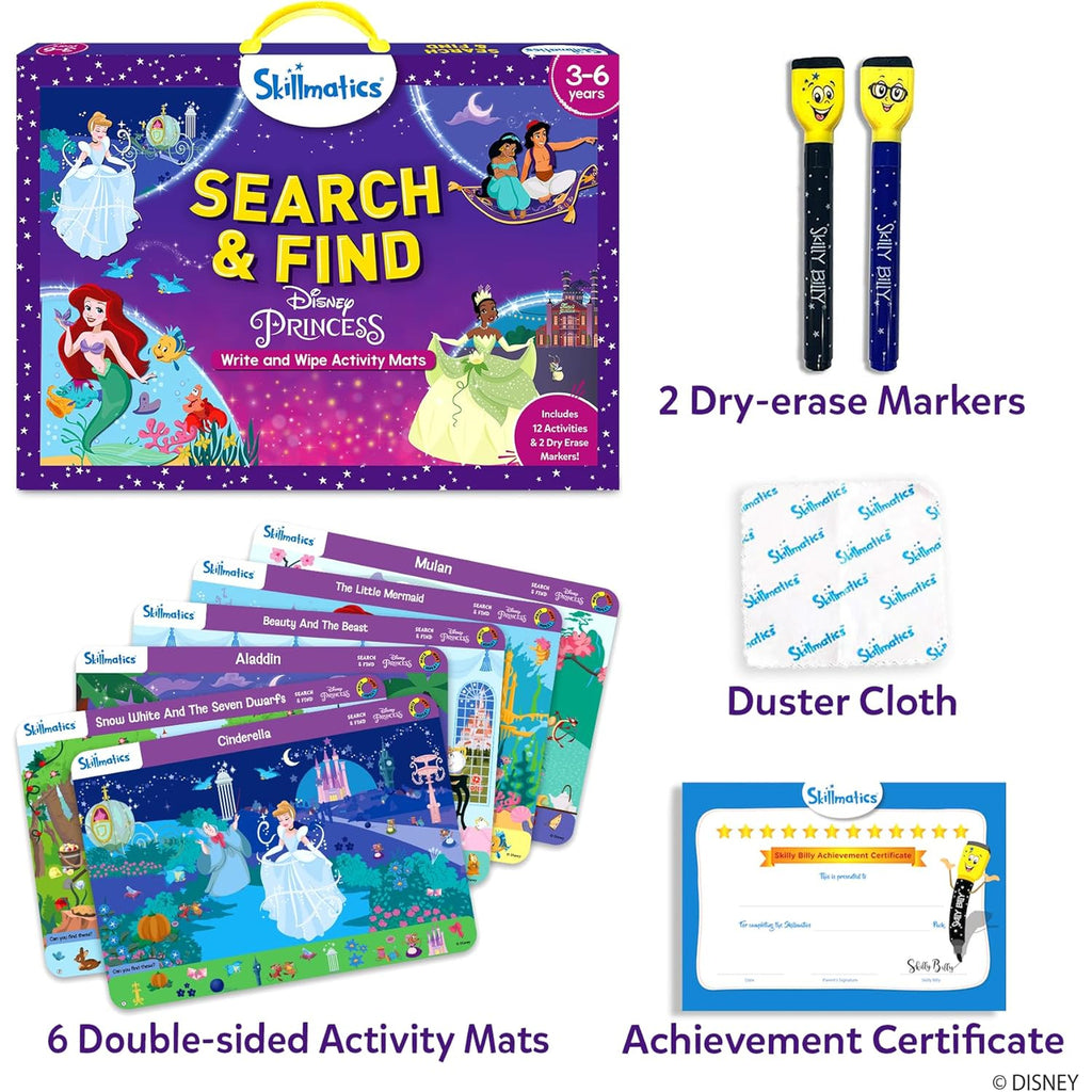 Write & Wipe - Search and Find Disney Princess Educational Game
