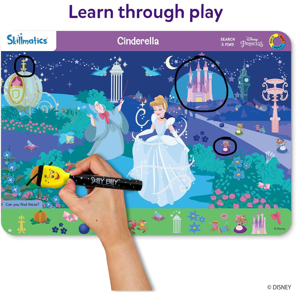Write & Wipe - Search and Find Disney Princess Educational Game