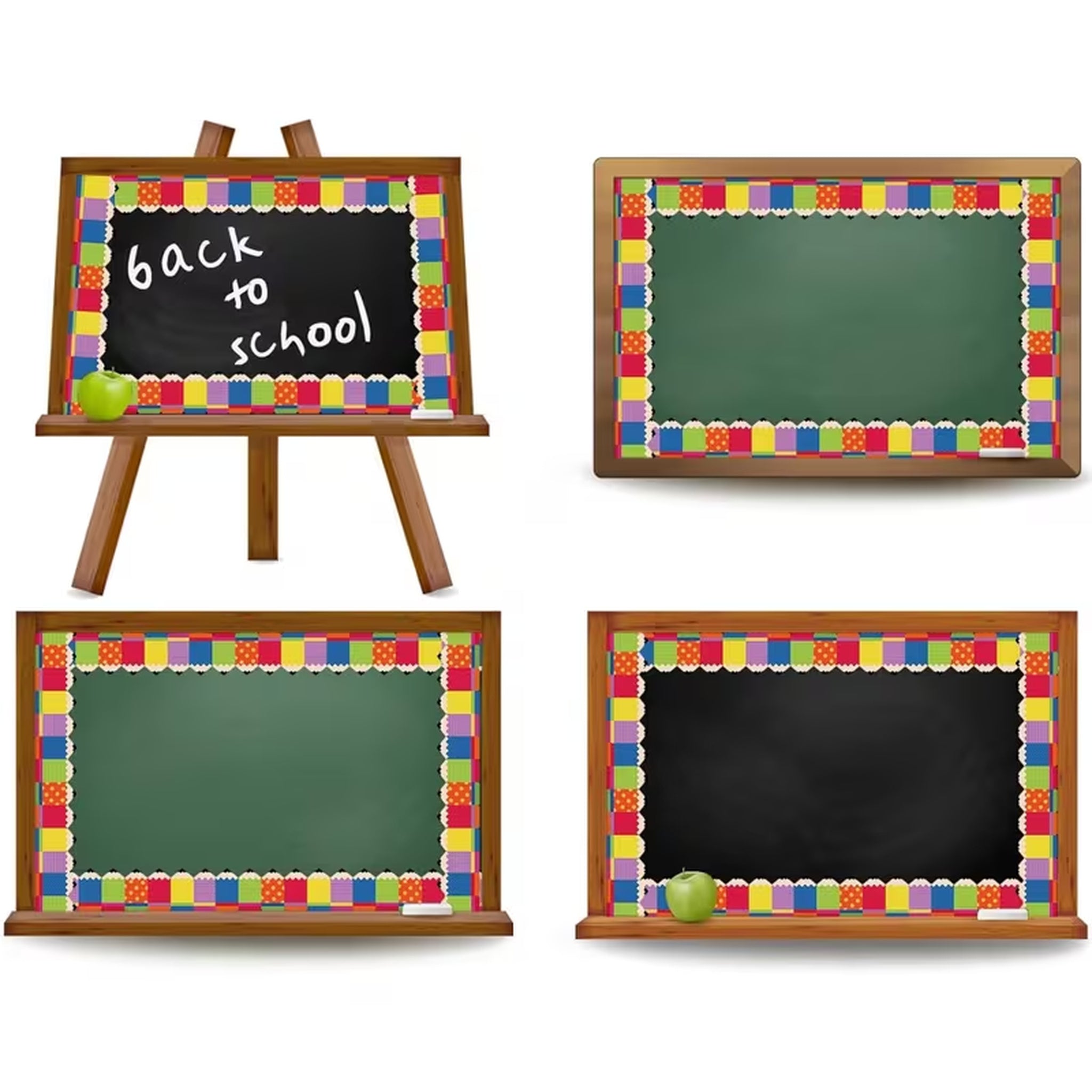 Colorful Cartoon Pencil-Shaped Trim for Bulletin Boards