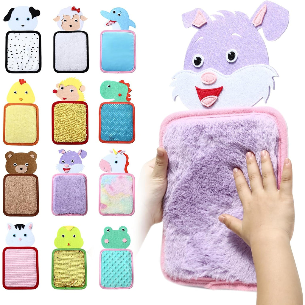 Special Supplies - Sensory Zoo Animal Mats, 12 Sets, Tactile Stimulation for Kids