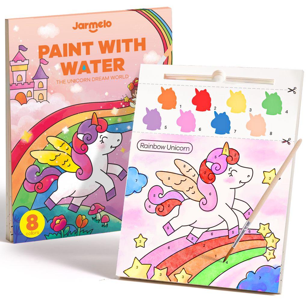 Jarmelo - Paint with Water Books - Unicorn Dream World
