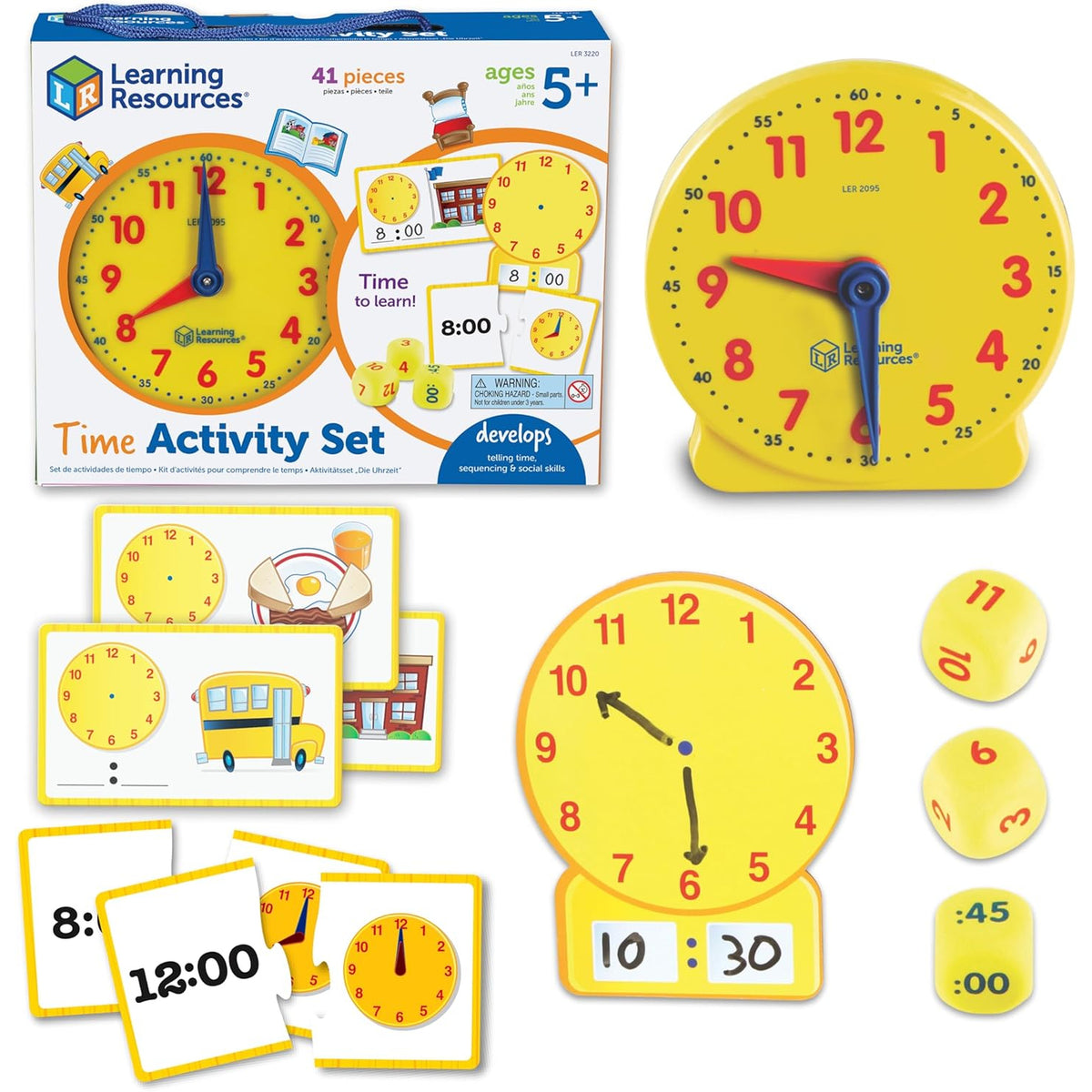 LR - Time Activity Set - Kids Learning Clock