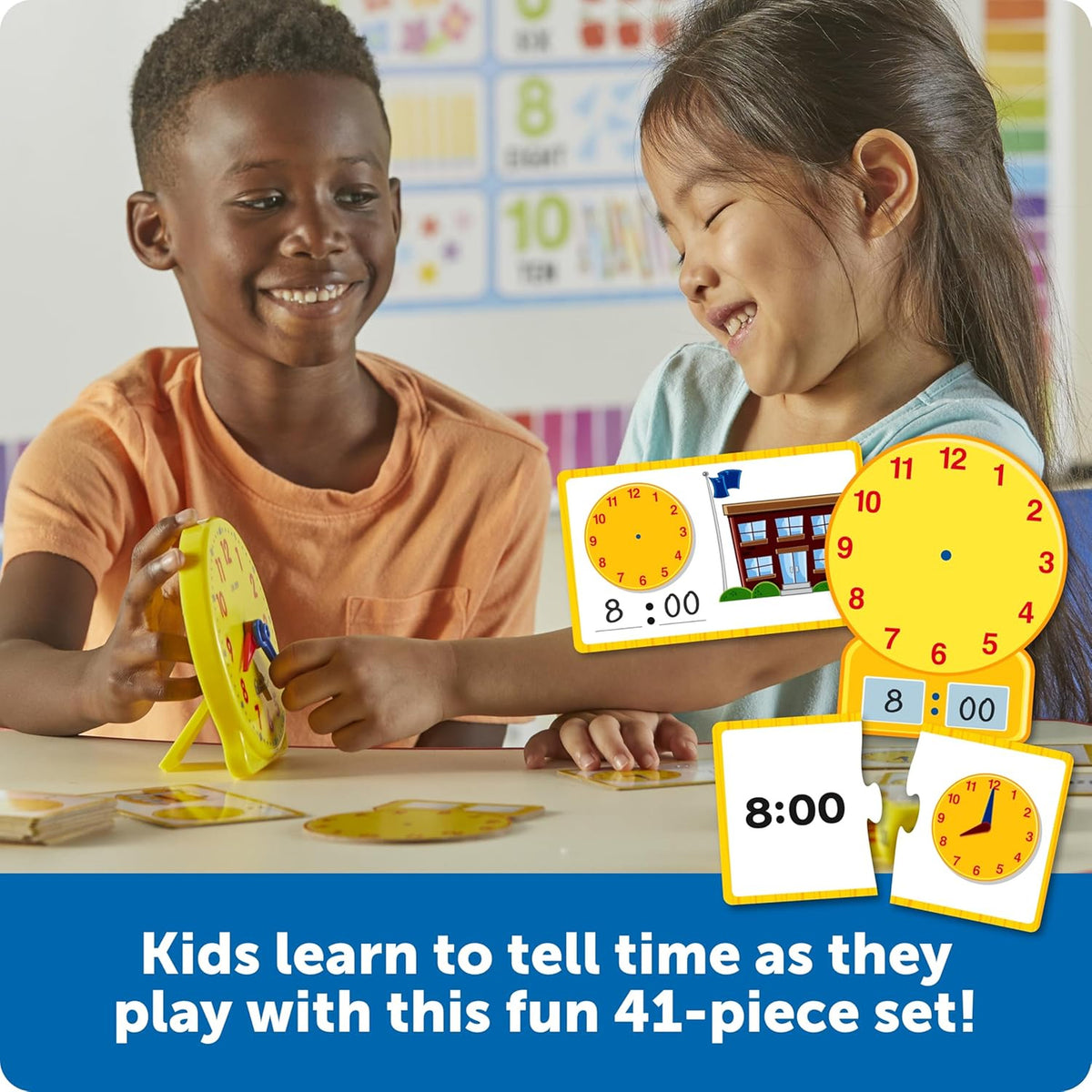 LR - Time Activity Set - Kids Learning Clock
