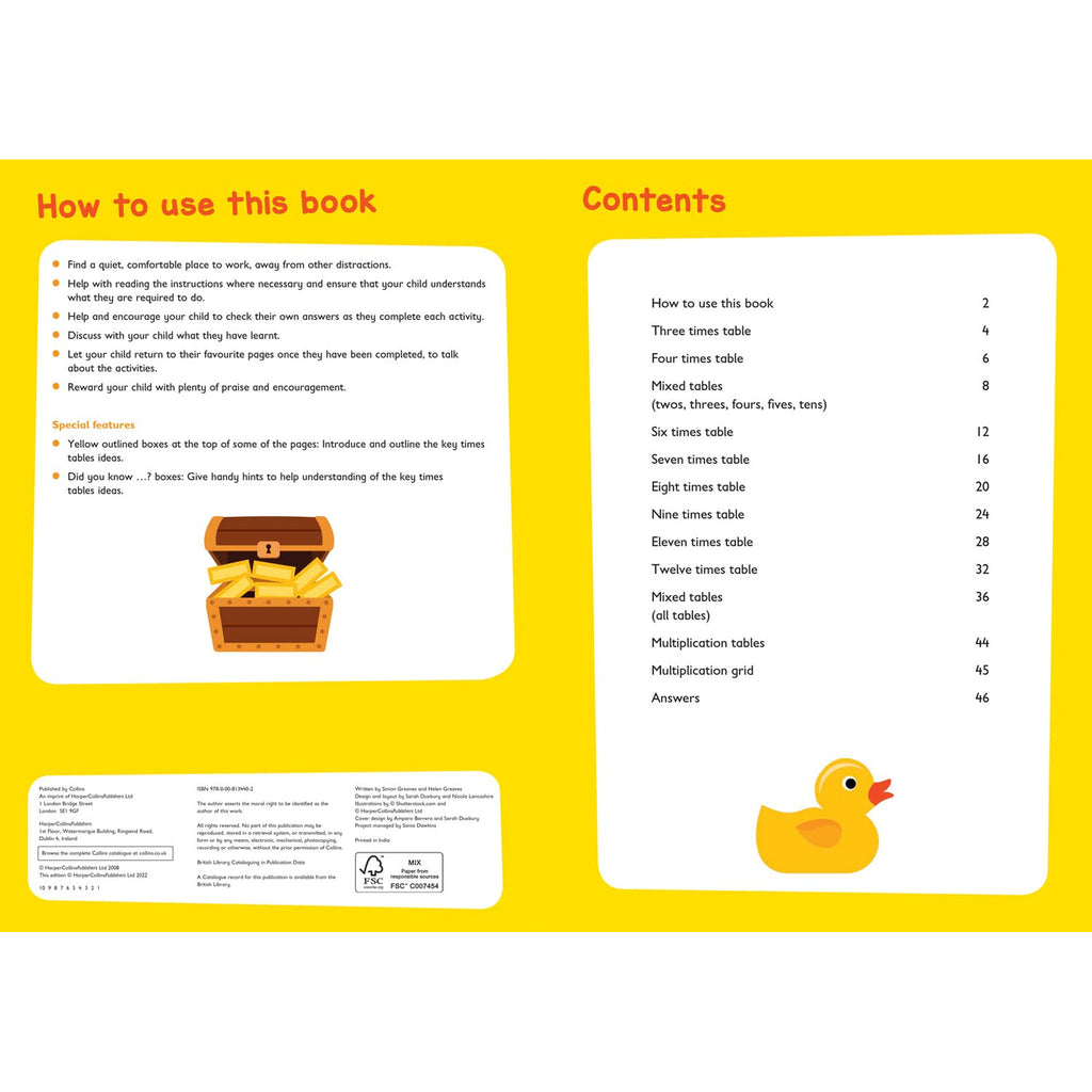 Times Tables Ages 7-11