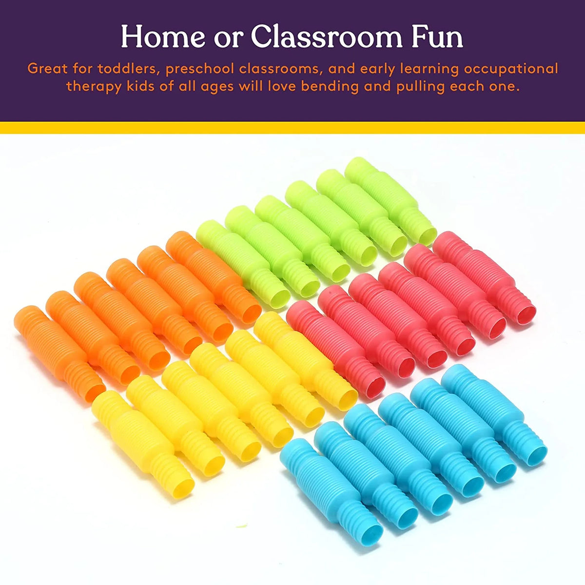 Special Supplies - Tiny Pop Tubes (Multi-Color) - (Pack of 5)