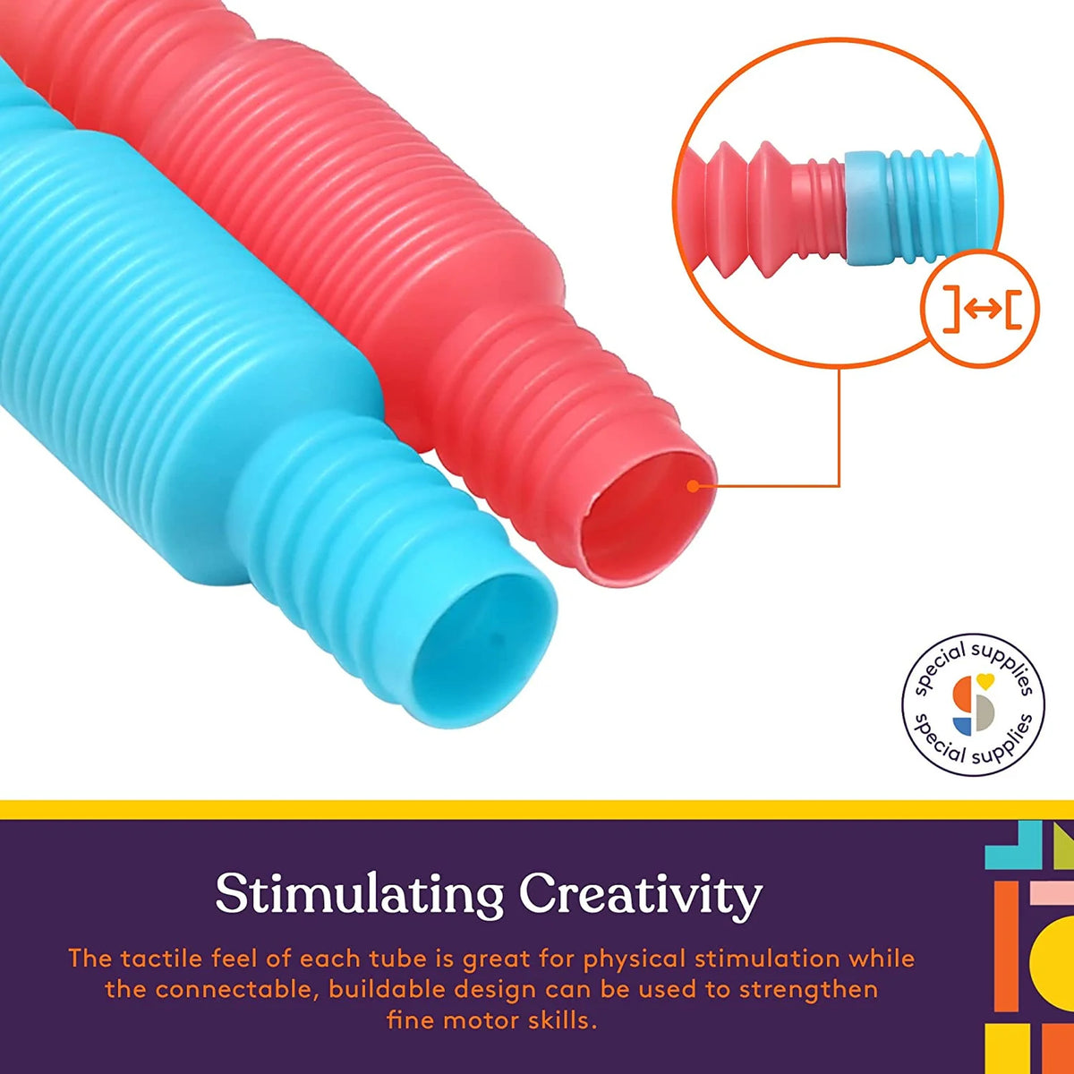 Special Supplies - Tiny Pop Tubes (Multi-Color) - (Pack of 5)