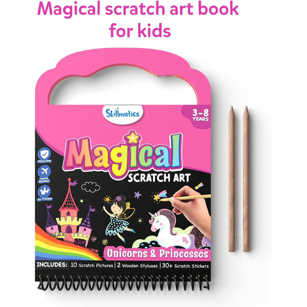 Scratch Art Books - Unicorns & Princesses