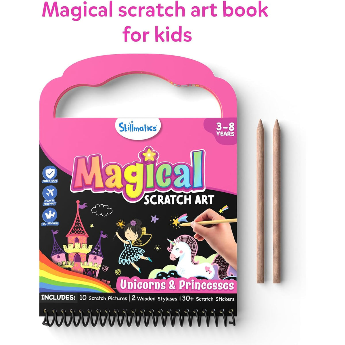 Scratch Art Books - Unicorns & Princesses
