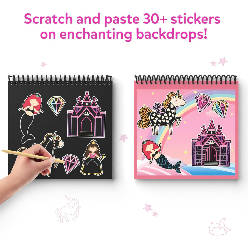 Scratch Art Books - Unicorns & Princesses