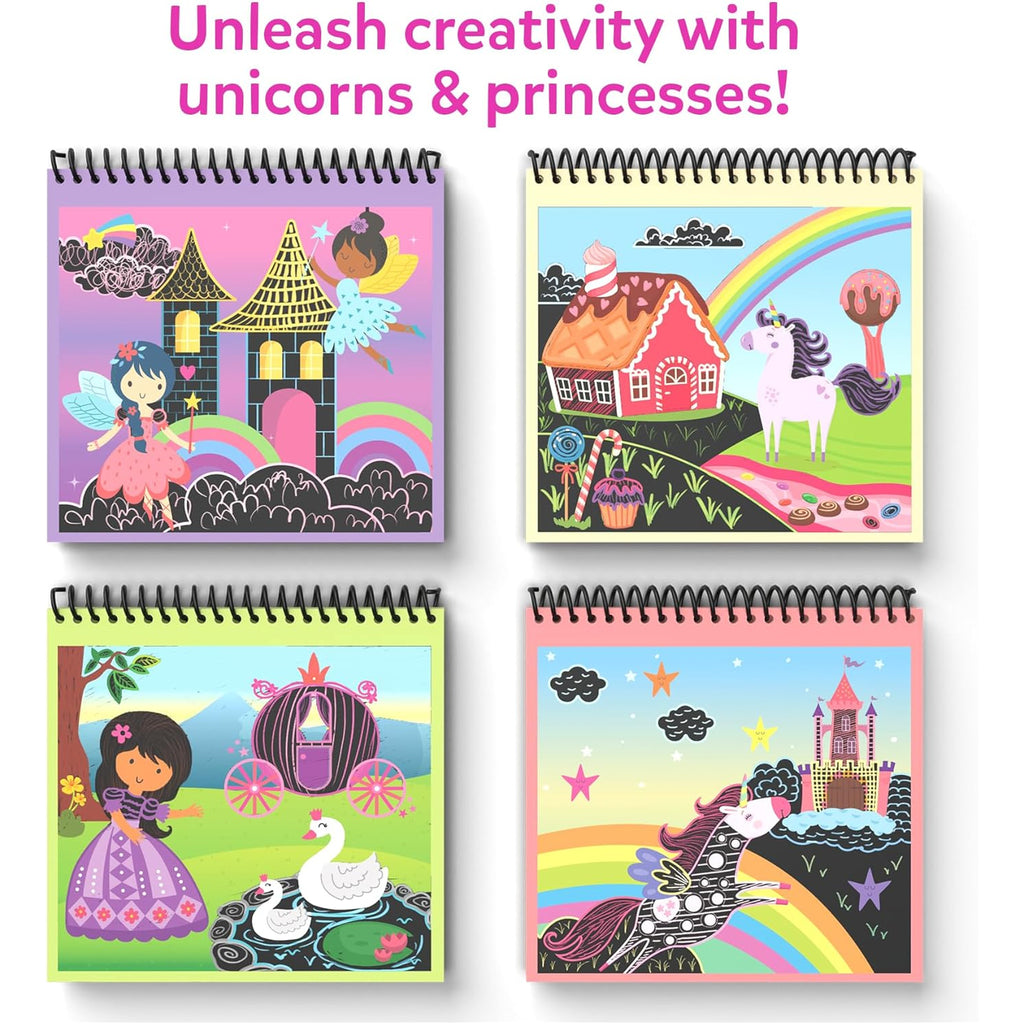Scratch Art Books - Unicorns & Princesses