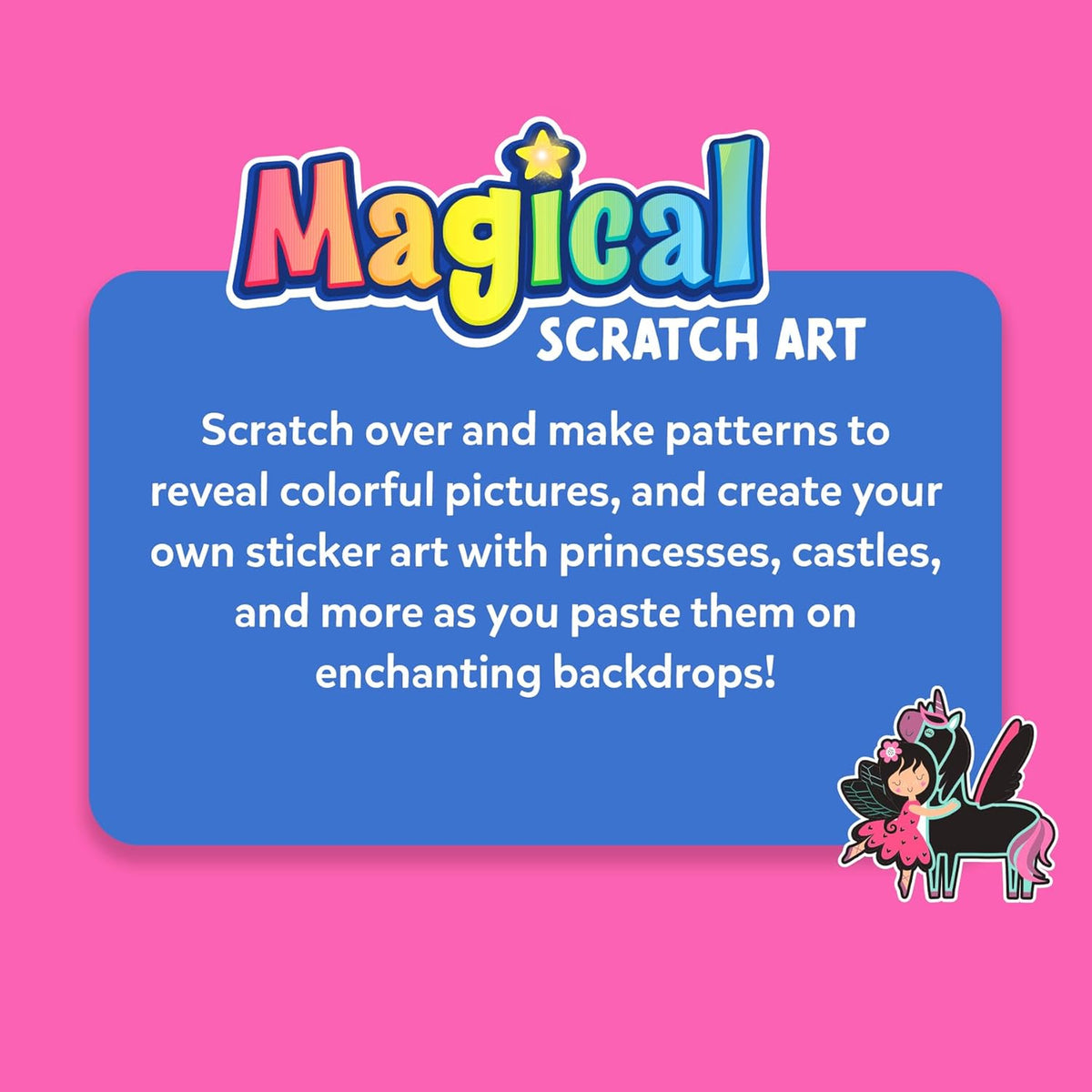 Scratch Art Books - Unicorns & Princesses