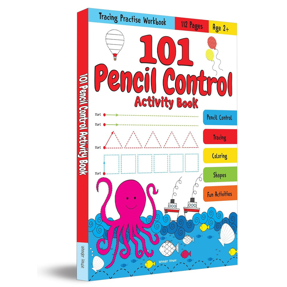 101 Pencil Control Activity Book For Kids - Tracing Practice Book Age 2+