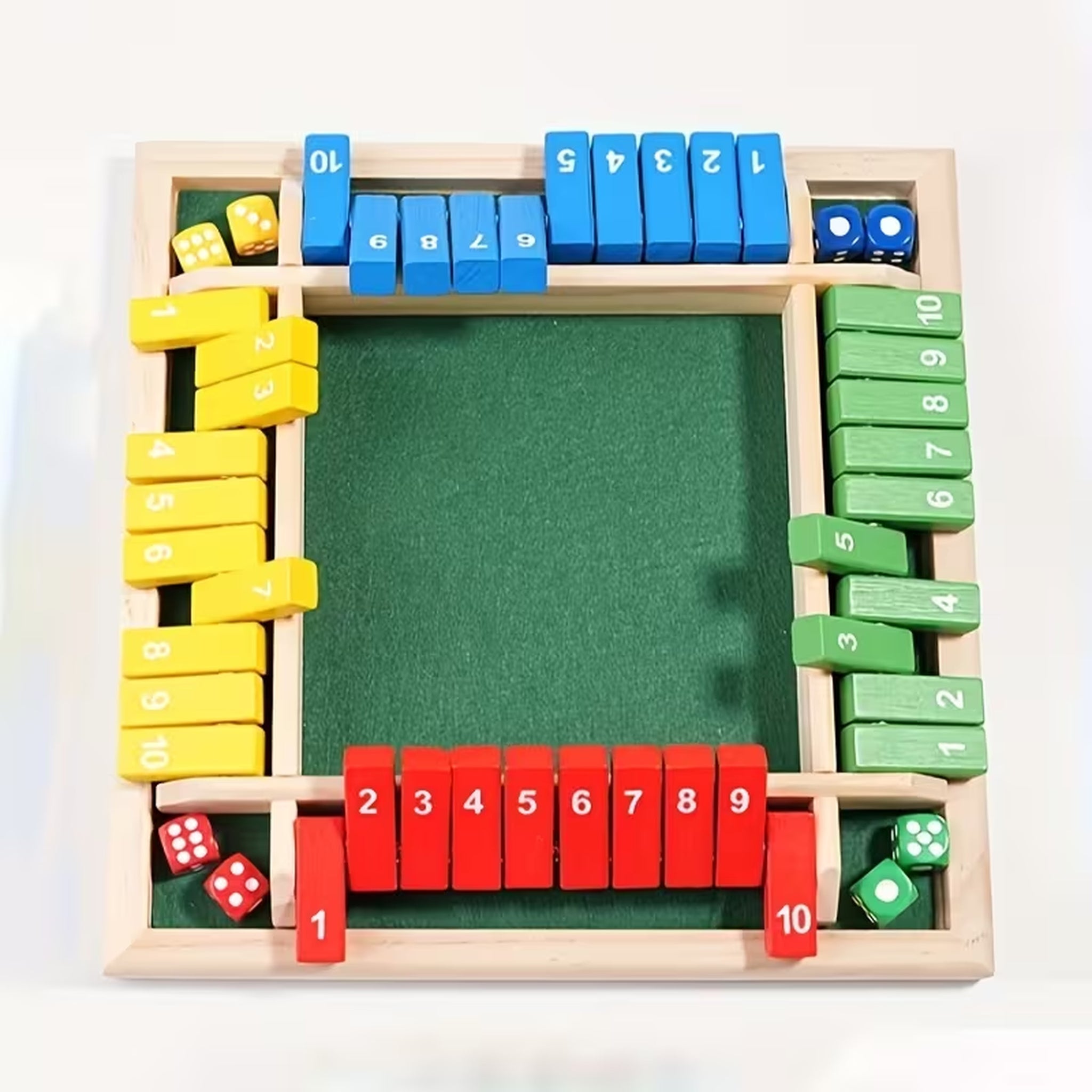 Wooden Number Dice Game Toy