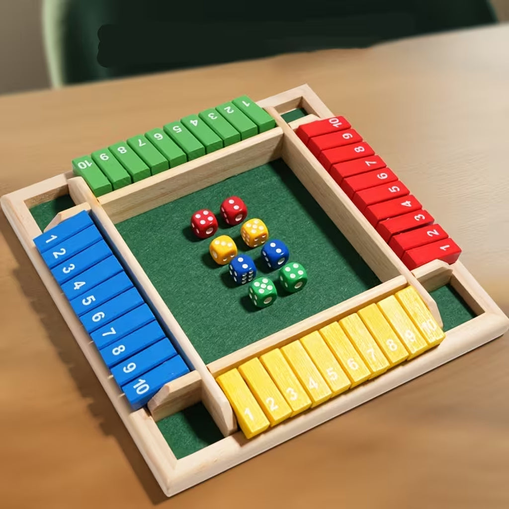 Wooden Number Dice Game Toy