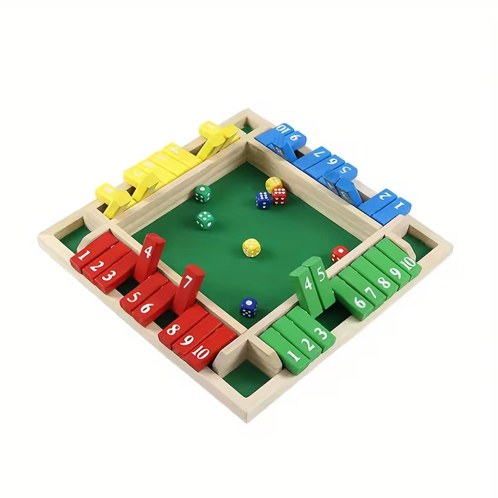 Wooden Number Dice Game Toy
