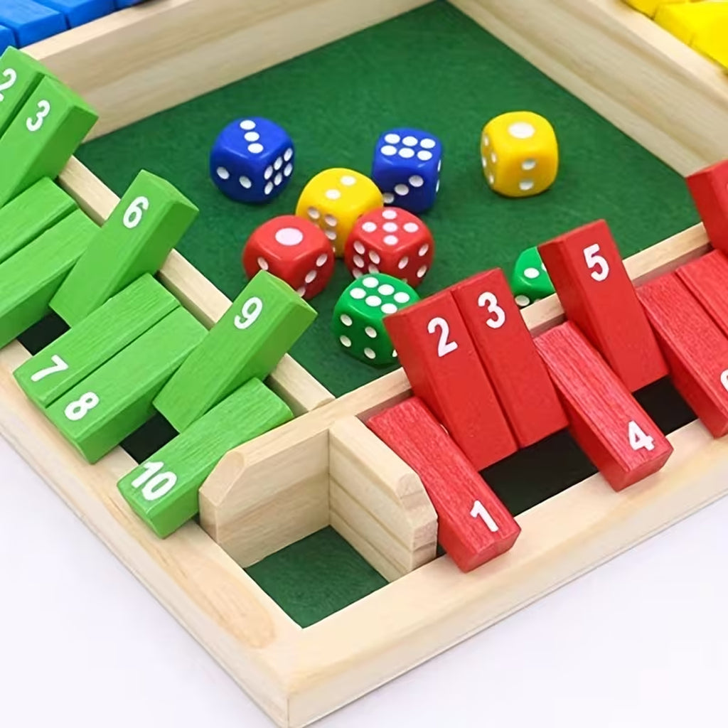 Wooden Number Dice Game Toy