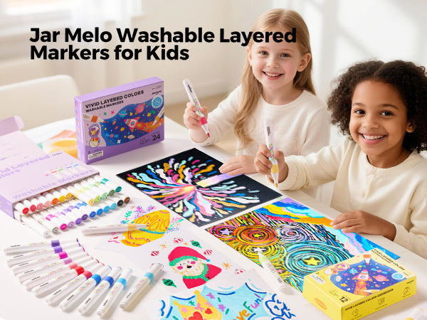 Jarmelo - Super Washable Blendable Markers (12 Ct.)